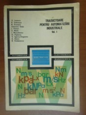 Traductoare pentru automatizari industriale vol.1