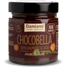 Crema de Ciocolata Neagra si 45% Alune de Padure fara Gluten Ecologica/Bio 200g