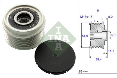 INA 535 0151 10 Sistem roata libera, generator foto