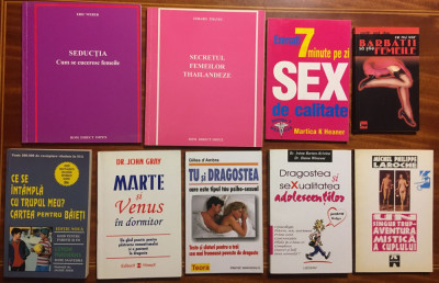 Lot 9 carti de Tehnici, Teorie si Sfaturi pentru VIATA EROTICA (100 lei toate!) foto