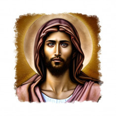 Sticker decorativ, Isus Hristos, Maro, 55 cm, 9834ST foto