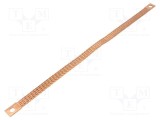 Trese bandă de &icirc;mpăm&acirc;ntare 16mm2 &Oslash;1: 9mm &Oslash;2: 9mm 120A L: 0,4m
