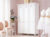 Dulap pentru haine, &Ccedil;ilek, Romantic 3 Doors Wardrobe, 140x203x58 cm, Multicolor, Cilek