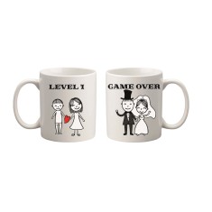 Cana alba personalizata, Game over, INOVATIX&reg;. 330ml