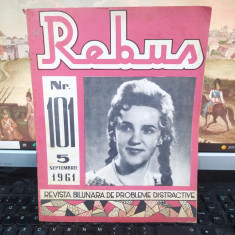 Rebus, revistă bilunară de probleme distractive, nr. 101, 5 sep. 1961, 111