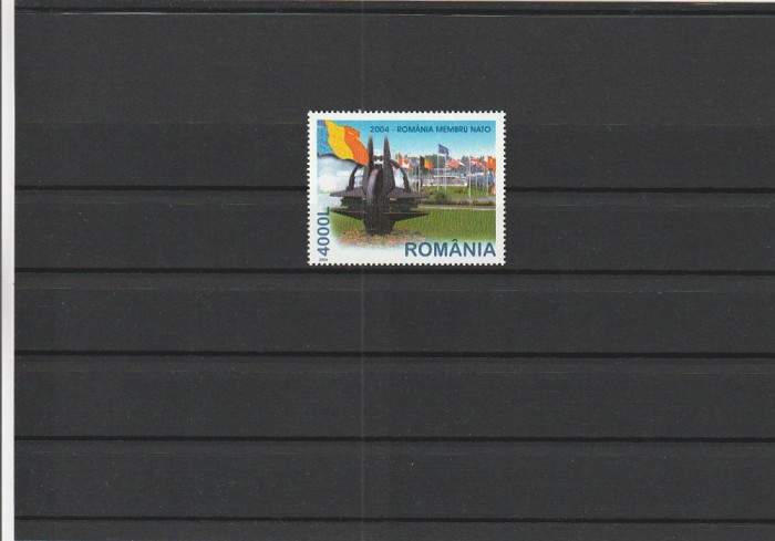ROMANIA 2004 LP 1633 ROMANIA MEMBRA NATO SERIE MNH NESTAMPILATA