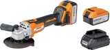 Polizor unghiular brushless &Oslash;125mm 18V 2x4Ah geanta BK-BAG73 HardWork ToolsRange, Baukraft