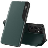 Husa pentru Samsung Galaxy S21 Ultra 5G, Techsuit eFold Series, Dark Green