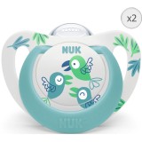 Set 2 suzete NUK STAR, SILICON, 6-18 luni, PASARE