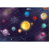 Puzzle Sistemul Solar 300 piese Dino Toys, multicolor, 6 ani+, joc educativ, dezvoltare imaginatie si indemanare, 27.4 x 19 x 4.2 cm