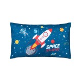 Perna decorativa pentru copii, Racheta in spatiu, 50x30 cm, ATU-084596, Oem