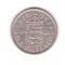 Moneda Marea Britanie 1 shilling 1953, scutul englez, stare buna, curata