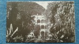 502 - Baile Herculane Parcul unui hotel / carte postala necirculata interbelica