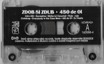 Casetă audio Zdob Si Zdub &amp;ndash; 450 De Oi, originală, fără copertă foto