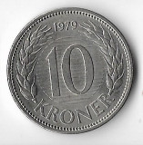 Moneda 10 kroner 1979 - Danemarca