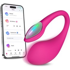 Vibratoare cu telecomanda - Lovense Lush 4 Vibrator care se Poate Purta cu Control de Oriunde prin Aplicatie Design Imbunatatit Puternic si Silentios