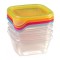 Set 4 caserole Curver Fresh&amp;Go 4x0.25L, mix, 11x9x11 cm