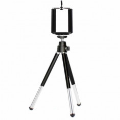 Mini trepied telescopic Pufo cu suport pentru telefon mobil sau aparat foto foto