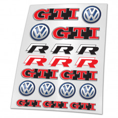 Set Stickere VW GTI, polo, golf, passat STKA0038 foto