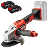 Einhell AXXIO 18/125 PXC + Twinpack CB - Polizor unghiular 125 mm + Set 2 acumulatori Li-Ion 18 V 2.5 Ah