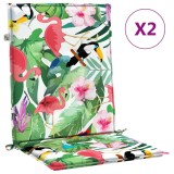 Perne pentru scaune cu spatar jos, 2 buc, multicolor, textil
