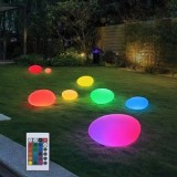 Lampa Solară Forma Piatră cu LED Multicolor și Telecomandă, CMCLASS