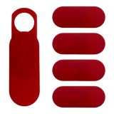 Set 5 Protectii Webcam pentru Laptop, Anti-spy, Rosu, Dalimag