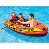 Barca Gonflabila Intex Explorer Pro 300, 244cm, 2+1 Persoane, 200kg, cu V&acirc;sle și Pompă, Portocalie