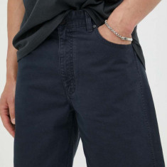 Wrangler pantaloni scurti din bumbac culoarea albastru marin