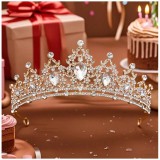 Cumpara ieftin Diadema (Coronita) Aurie pentru Mireasa cu Strasuri si Pietre - 414793