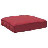 vidaXL Pernă pentru șezut din paleți Roșu Vin 80 x 80 x 12 cm