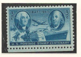 Statele Unite, USA 1947 Mi 555 MNH - 100 de ani de timbre