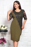 Rochie de Ocazie Evita Olive - 52Marimea