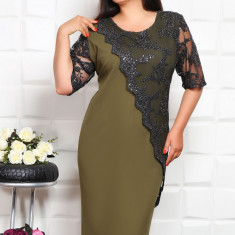 Rochie de Ocazie Evita Olive - 52Marimea