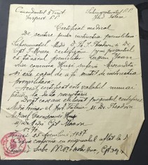 ACTE (3) - Campulung Moldovenesc - Bucovina -Certificat Medical