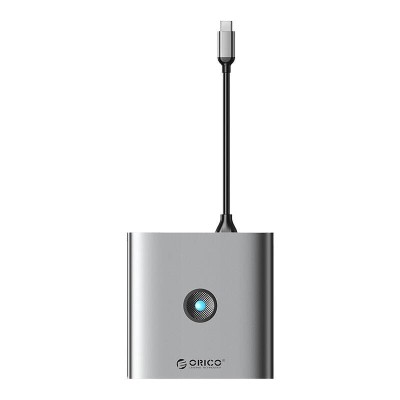 Adaptor Hub 8w1 Orico, HDMI 4K + 3x USB-A 3.0, USB-C, 100W PD + SD/TF foto