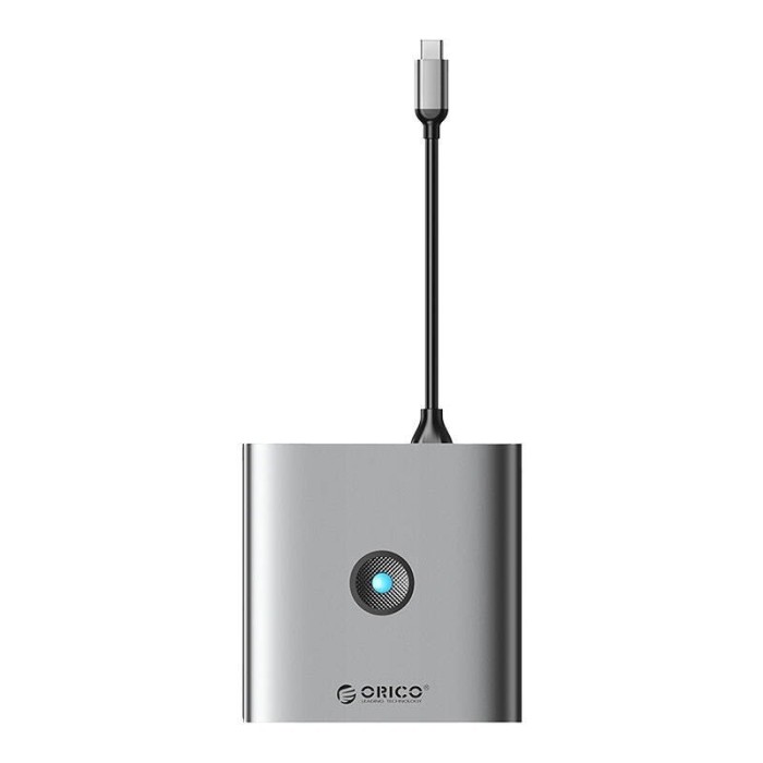 Adaptor Hub 8w1 Orico, HDMI 4K + 3x USB-A 3.0, USB-C, 100W PD + SD/TF