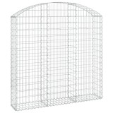 Cumpara ieftin Cos gabion arcuit, 150x30x140/160 cm, fier galvanizat