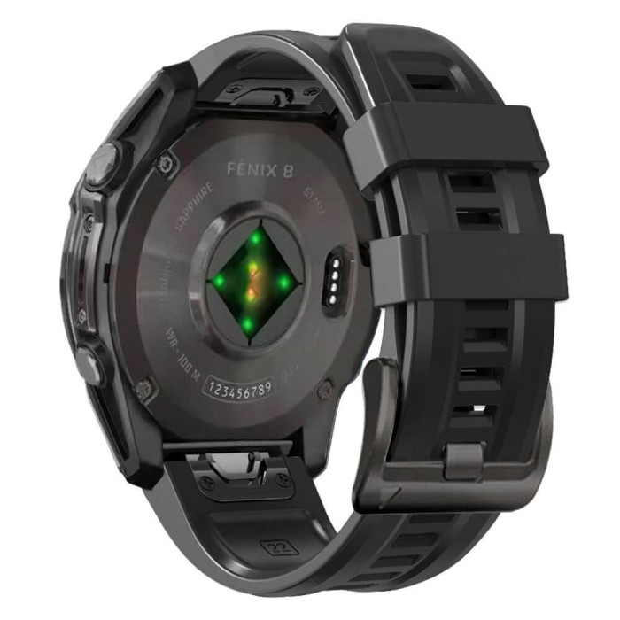 Curea Tech-Protect Silicone Garmin Fenix 5X 5X Plus 6X 6X Pro 7X 8 51mm negru