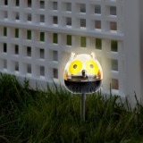 Lampa solara LED - bufnita - alb rece - verde - 150 x 50 x 50 mm Best CarHome, Garden Of Eden