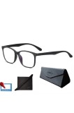 Ochelari Protectie Calculator, anti Lumina Albastra, fara Dioptrii, cu Toc Pliabil, Negru
