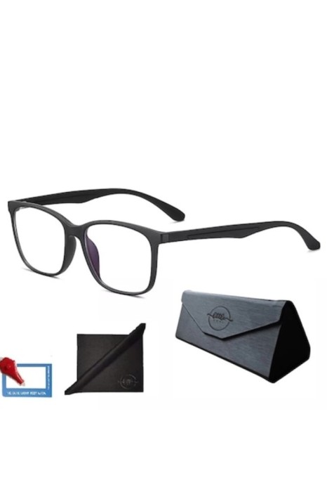 Ochelari Protectie Calculator, anti Lumina Albastra, fara Dioptrii, cu Toc Pliabil, Negru