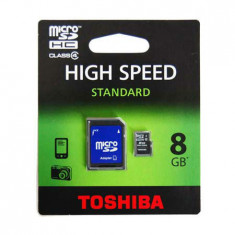 MICRO SD CARD 8GB CU ADAPTOR TOSHIBA foto