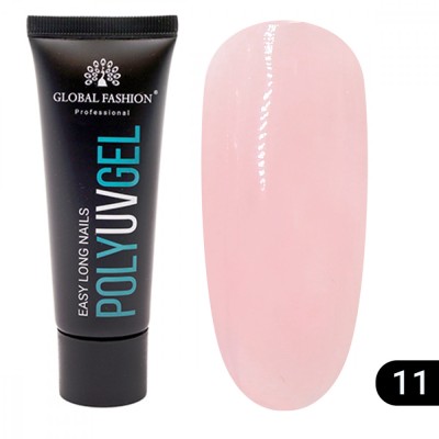 Polygel Global Fashion, 30 g, Roz, 11 foto