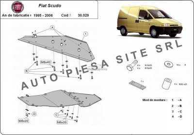 Scut metalic motor Fiat Scudo 1995-2006 APS-30,029 foto