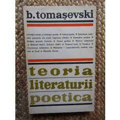 TEORIA LITERATURII. POETICA - B. TOMASEVSKI