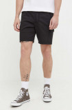 Hollister Co. pantaloni scurti barbati, culoarea negru