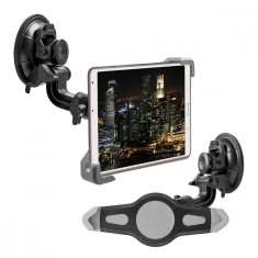Suport auto universal pentru tableta 7-8&quot;, Kwmobile, Negru/Gri, Plastic, 23752.1