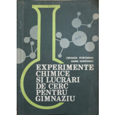 EXPERIMENTE CHIMICE SI LUCRARI DE CERC PENTRU GIMNAZIU-ORTANSA PETROVANU, MARIA MUNTEANU