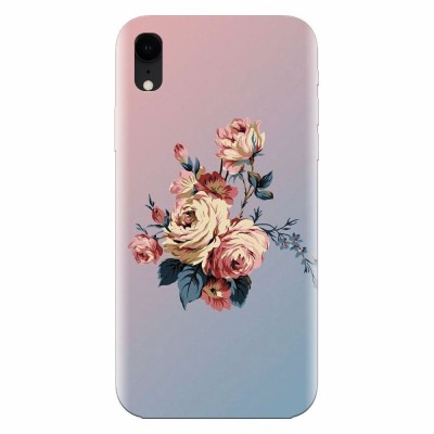 Husa silicon pentru Apple Iphone XR, Roses foto